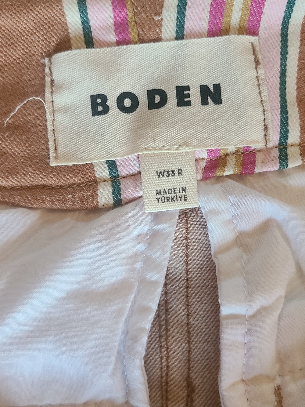 BODEN_ Striped Primrose Pated Pocket Jeans - Picture 8 of 9